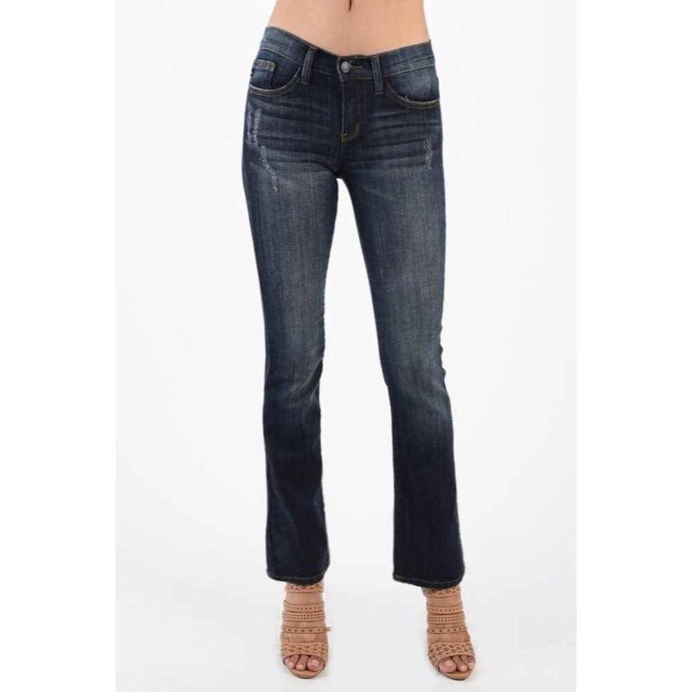 NWT Judy Blue Regular Mid Rise Bootcut Jeans